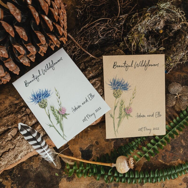 Beautiful wildflowers seed packet