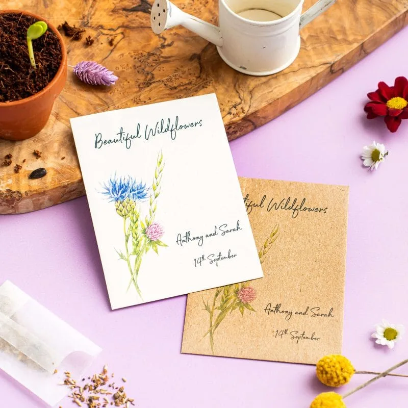 Beautiful wildflowers seed packet