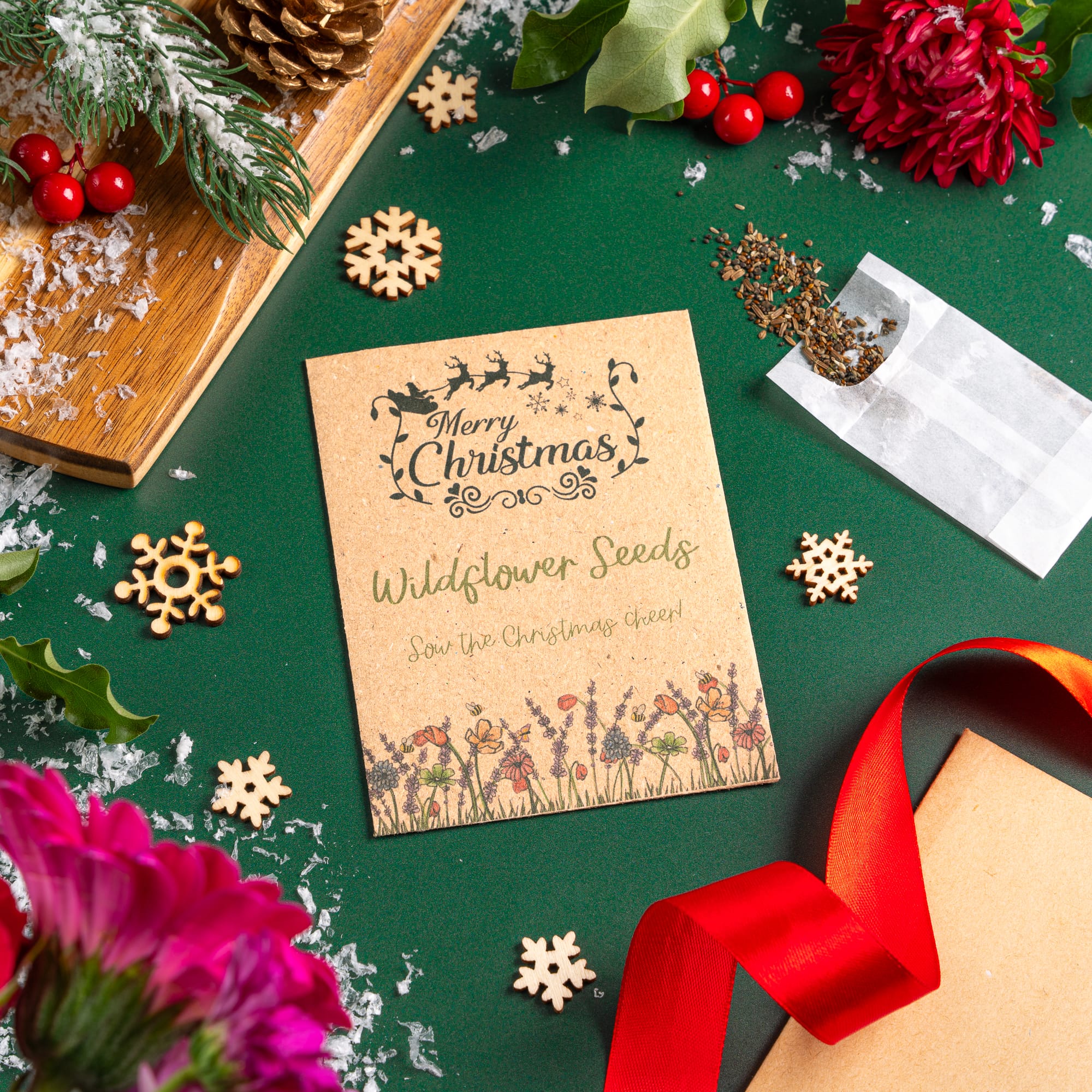 Merry Christmas seed packet Christmas cards